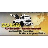 Sza-Sza Autómentő-Kamionmentő Hegyeshalom logó, embléma