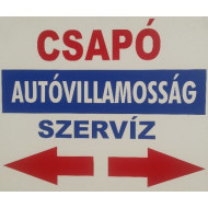 CSAPÓ AUTÓVILLAMOSSÁG Klíma és Autóhűtő Szerviz logó, embléma