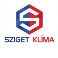 SZIGETKLÍMA Kft. KLÍMA & HŐSZIVATTYÚ Klímakészülékek forgalmazása és telepítése Budaörs logó, embléma