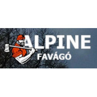 Alpine-Favágó Kft. Komárom  Veszélyes fák kivágása, ágaprítás, tuskómarás,fűnyírás, szárzúzás.Emelőkosaras autó. logó, embléma