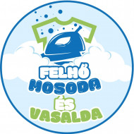Felhő Mosoda és Vasalda logó, embléma