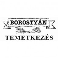 Borostyán Temetkezés és Virágbolt logó, embléma