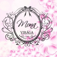 Mona Virága Virág-Ajándék Üzlet logó, embléma