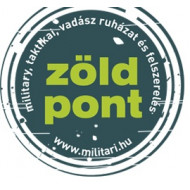 Zöld Pont Vadász-, Fegyver- és Íjászbolt, Military Shop logó, embléma