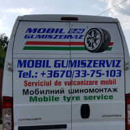 Non Stop Mobil Gumiszerviz logó, embléma