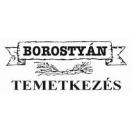 Borostyán Temetkezés és Virágbolt logó, embléma
