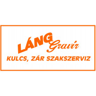 Láng Gravír - Kulcs, Zár Szakszerviz logó, embléma