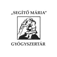 Segítő Mária Gyógyszertár Bismogel Kft. logó, embléma
